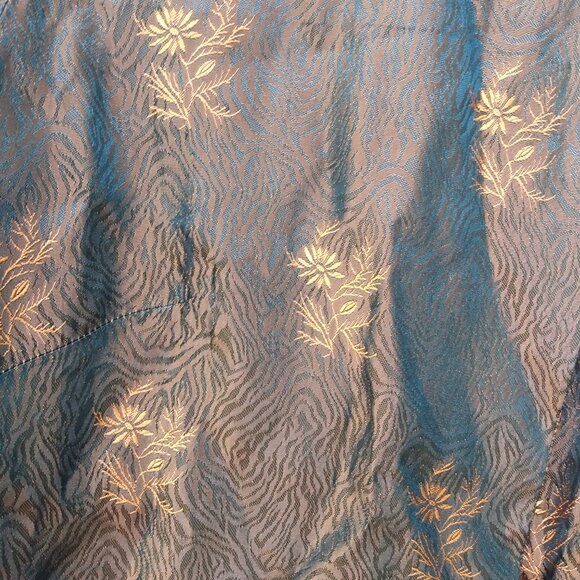 Vintage 60s Bolero Dress Jacket Brown Orange 36"B Rockabilly Mid-Century - Picture 10 of 15